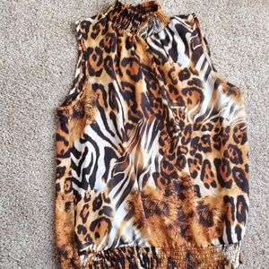 Tiger print blouse